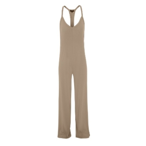 Amit Philip AP Jumpsuit No. 2 in Stone Wide Leg Terry‎ Cloth Size M/L - Picture 1 of 7